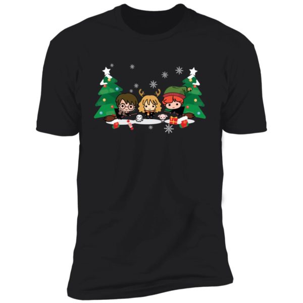 Christmas In Hogwarts Chibi Harry Potter Shirt