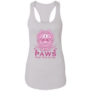 Pitbull Paws For The Cure Breast Cancer Awareness Shirt