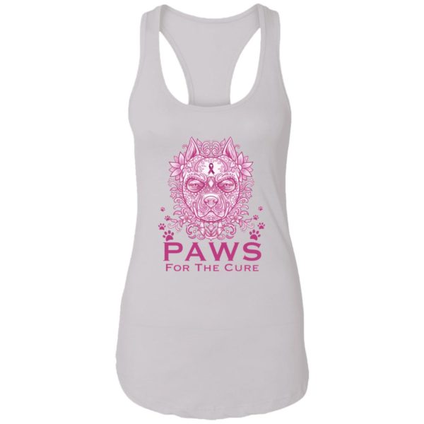 Pitbull Paws For The Cure Breast Cancer Awareness Shirt