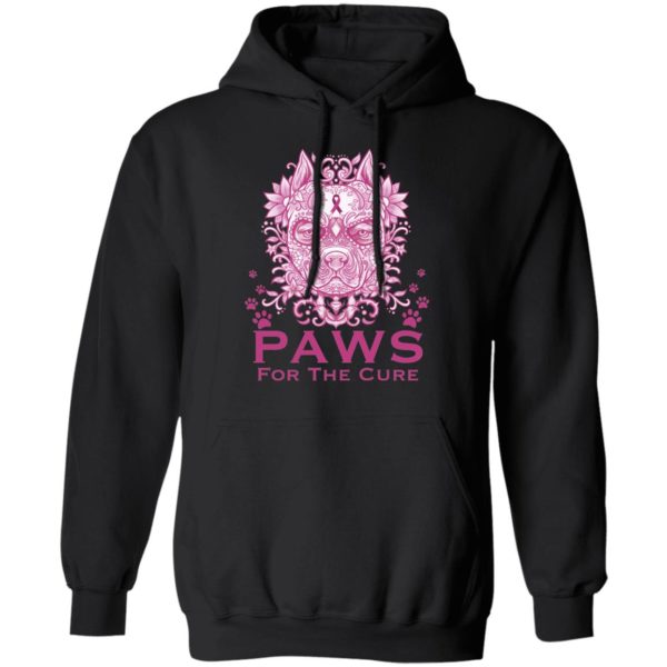 Pitbull Paws For The Cure Breast Cancer Awareness Shirt