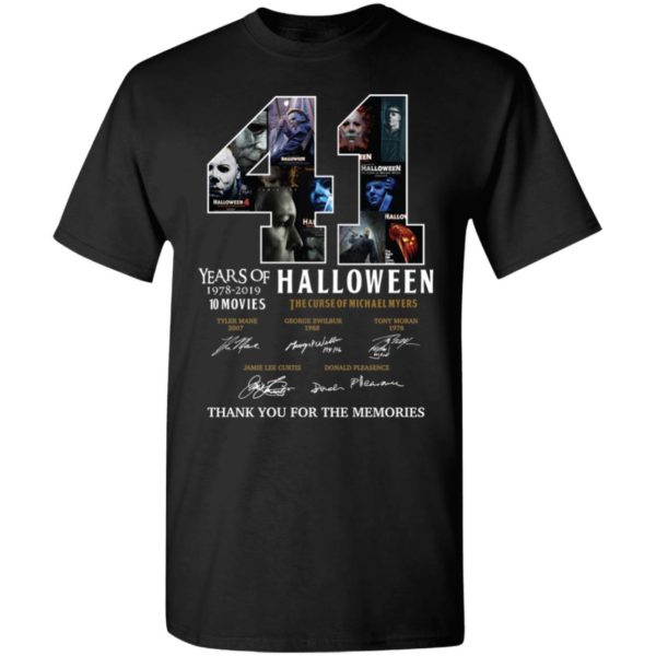 41 Years Of Halloween The Curse Of Michael Myers Thank You For The Memories Shirt