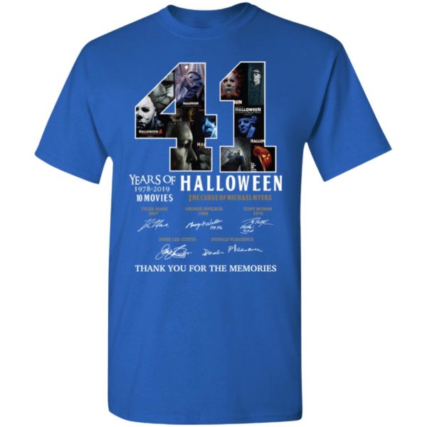 41 Years Of Halloween The Curse Of Michael Myers Thank You For The Memories Shirt