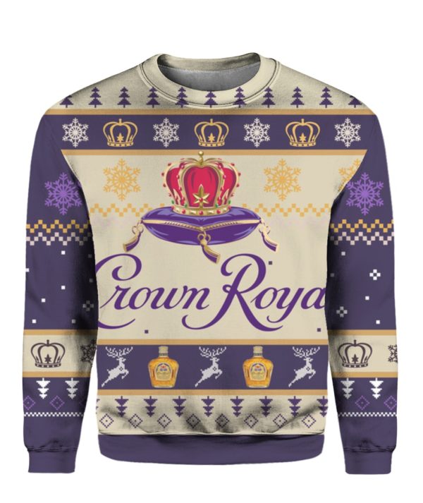 Crown Royal 3D Printed Christmas Sweatshirt