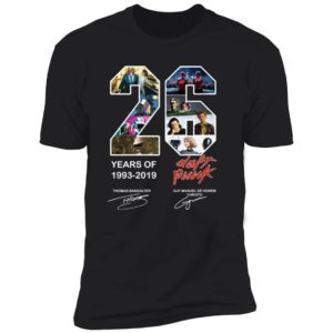 26 Years of Daft Punk Thomas Bangalter Guy Manuel De Homem Christo Signatures Shirt