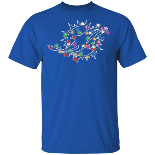 Miami Dolphins In The Christmas Lights Shirt