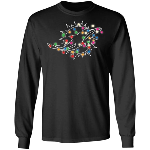 Miami Dolphins In The Christmas Lights Shirt