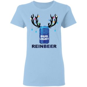Bud Light Reinbeer Funny Beer Reindeer Christmas Shirt