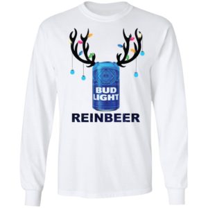 Bud Light Reinbeer Funny Beer Reindeer Christmas Shirt