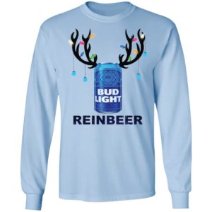 Bud Light Reinbeer Funny Beer Reindeer Christmas Shirt