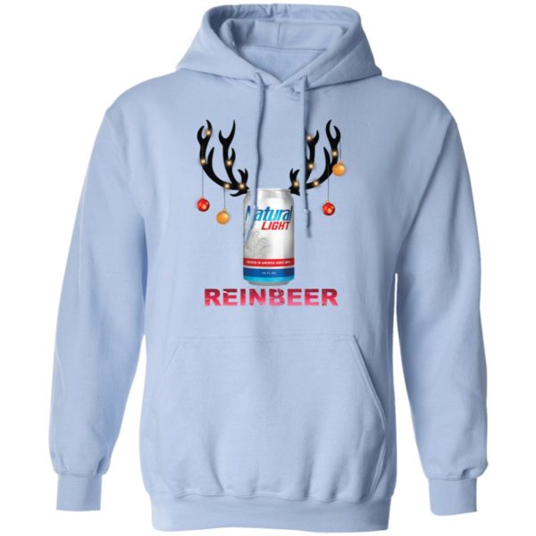 Natural Light Reinbeer Funny Beer Reindeer Christmas Shirt