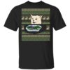 Cat Woman Yelling At Cat Christmas Shirt