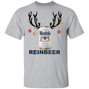 Modelo Reinbeer Funny Beer Reindeer Christmas Shirt