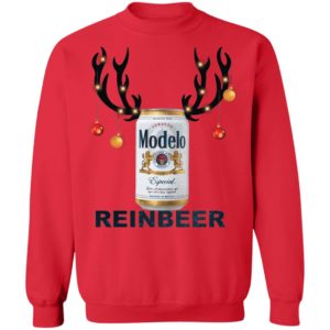 Modelo Reinbeer Funny Beer Reindeer Christmas Shirt