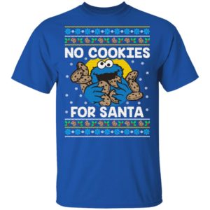 Cookie Monster No Cookies For Santa Christmas Sweater