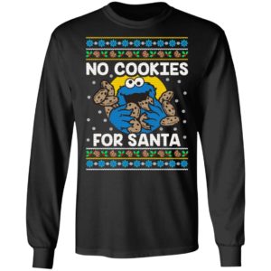 Cookie Monster No Cookies For Santa Christmas Sweater