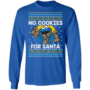 Cookie Monster No Cookies For Santa Christmas Sweater