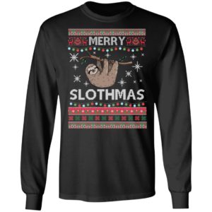 Merry Slothmas Funny Sloth Christmas Shirt