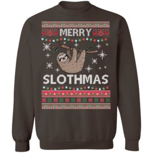 Merry Slothmas Funny Sloth Christmas Shirt