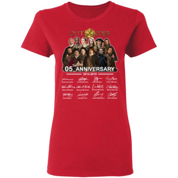 Outlander Season Teaser 5th Anniversary 2014 2019 signature shirt