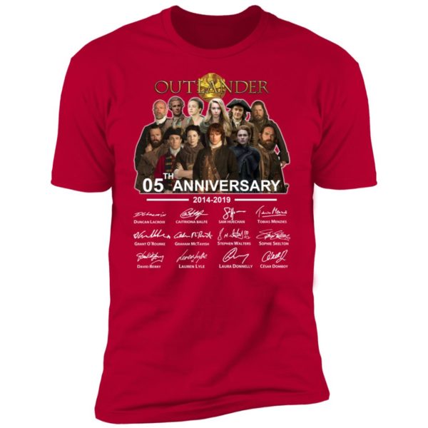 Outlander Season Teaser 5th Anniversary 2014 2019 signature shirt