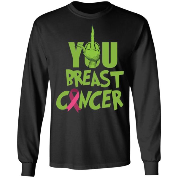 The Grinch Fuck You Breast Cancer Shirt