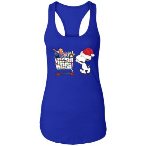 Chicago Cubs Snoopy Pushing cart full of Christmas gifts shirt, hoodie