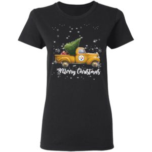 Pittsburgh Steelers Pickup Truck Merry Christmas Shirt