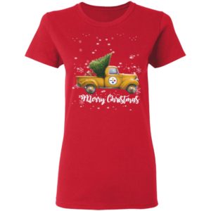 Pittsburgh Steelers Pickup Truck Merry Christmas Shirt