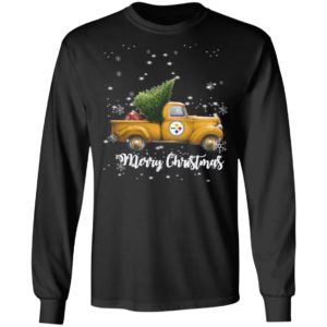 Pittsburgh Steelers Pickup Truck Merry Christmas Shirt