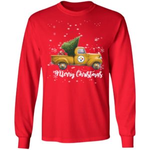 Pittsburgh Steelers Pickup Truck Merry Christmas Shirt