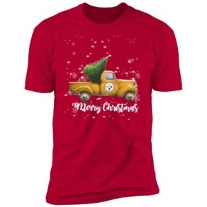 Pittsburgh Steelers Pickup Truck Merry Christmas Shirt