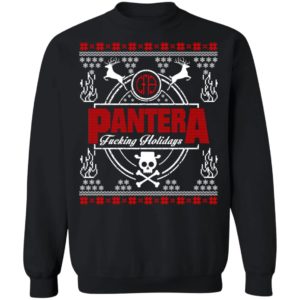Pantera Ugly Christmas Sweater Fucking Holidays Sweatshirt image Pantera Ugly Christmas Sweater Fucking Holidays Sweatshirt