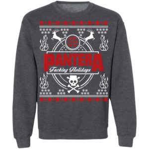 Pantera Ugly Christmas Sweater Fucking Holidays Sweatshirt image Pantera Ugly Christmas Sweater Fucking Holidays Sweatshirt