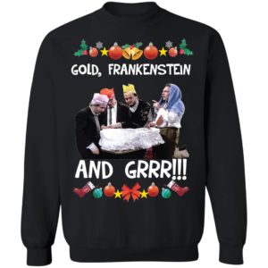 Bottom Richie and Eddie Gold Frankenstein And Grrr Ugly Shirt