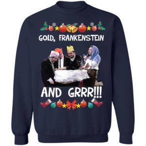 Bottom Richie and Eddie Gold Frankenstein And Grrr Ugly Shirt