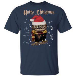 Santa Owl Harry Christmas Harry Potter Ugly Christmas Shirt