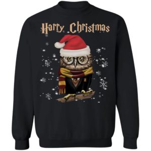 Santa Owl Harry Christmas Harry Potter Ugly Christmas Shirt