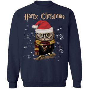 Santa Owl Harry Christmas Harry Potter Ugly Christmas Shirt