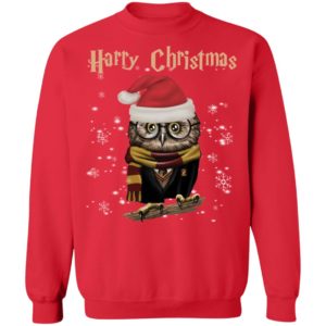 Santa Owl Harry Christmas Harry Potter Ugly Christmas Shirt
