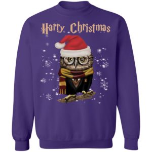 Santa Owl Harry Christmas Harry Potter Ugly Christmas Shirt