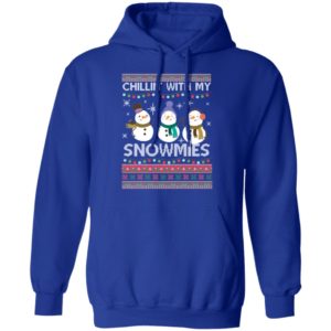 Chillin With My Snowmies Funny Ugly Christmas Shirt