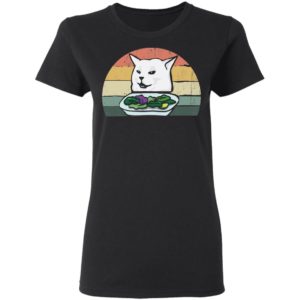 Cat Eating Salad Vintage Shirt