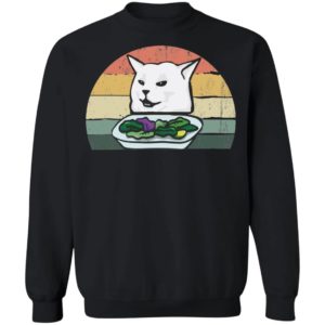 Cat Eating Salad Vintage Shirt