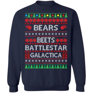 Bears Beets Battlestar Galactica Christmas Sweater