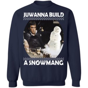 Scarface Junwanna Build A Snowman Christmas Sweater