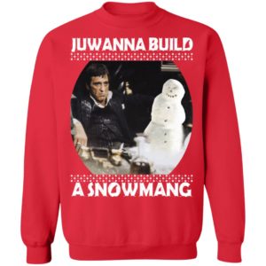 Scarface Junwanna Build A Snowman Christmas Sweater
