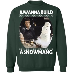 Scarface Junwanna Build A Snowman Christmas Sweater