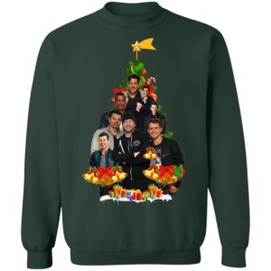 New Kids On The Block Christmas Tree Sweatshirt image New Kids On The Block Christmas Tree Sweatshirt