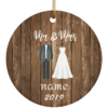 Custom Name MR & Mrs Ornament Our First Christmas Personalized