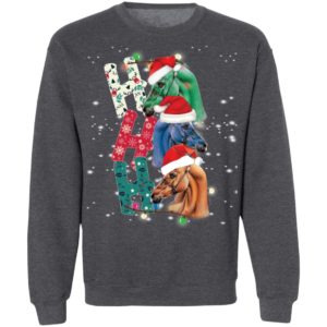 Ho Ho Ho Horse Santa Christmas Shirt image Ho Ho Ho Horse Santa Christmas Shirt